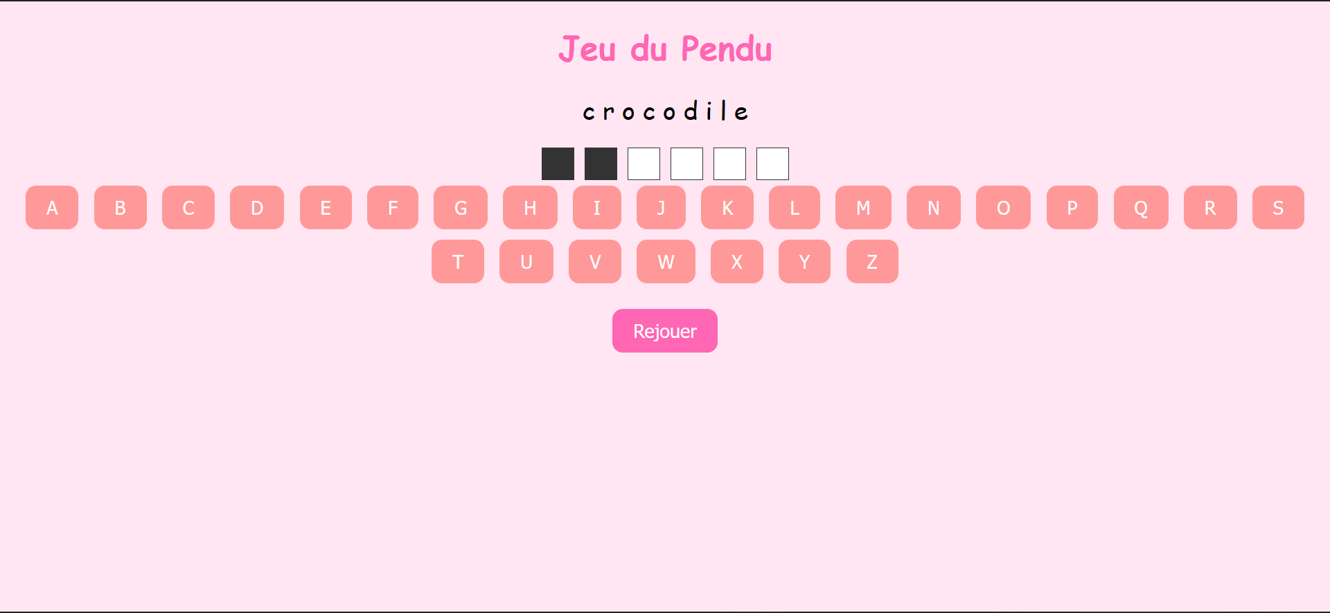 Jeu du pendu